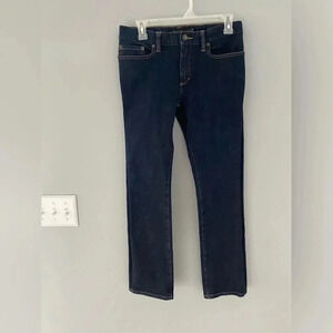 Betabrand Women's  Jeans Blue Stretch Pockets Dark Wash Denim 28 Short